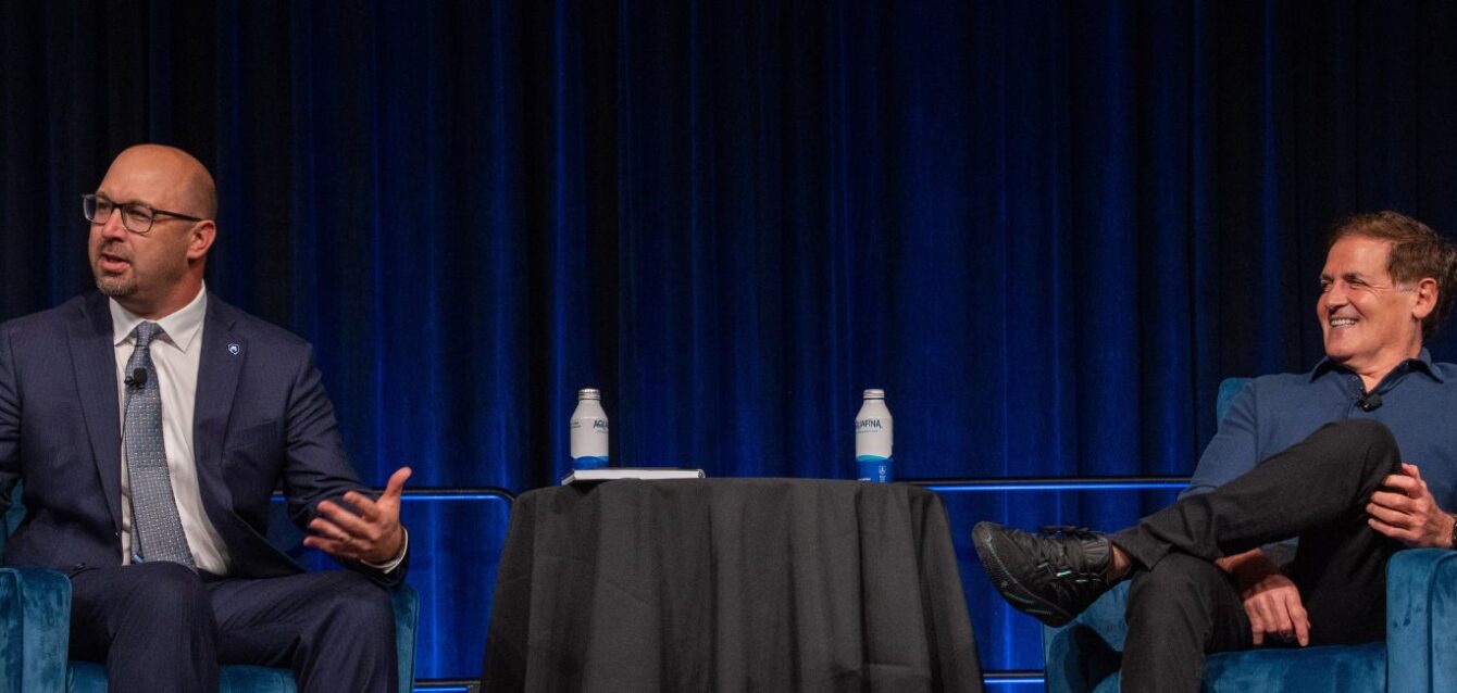 justin-aglio-mark-cuban-global-impact-forum Justin Aglio and Mark Cuban at the Global Impact Forum in Pittsburgh, PA