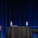 Justin Aglio and Mark Cuban at the Global Impact Forum in Pittsburgh, PA