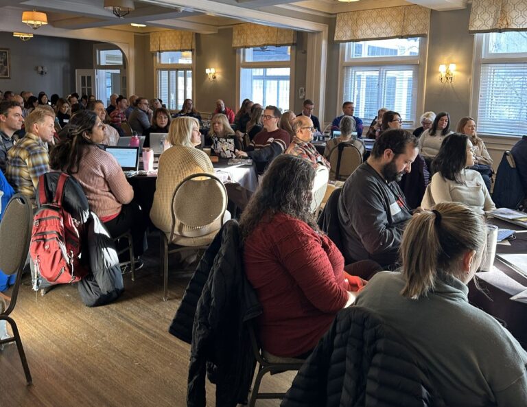 Teachers at Rochester event