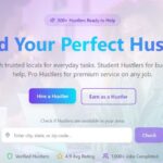 Screenshot of Hustle & Hub app on desktop