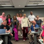 Charlotte Dungan joins other NC Teacher Fellows at IAIER in Durham.
