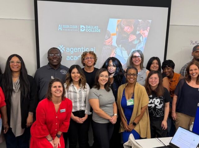 agentic_ai_academy_dallas_college_brookhaven_featured_image Group photo of Wren Hoffman and Agentic AI Academy students at Dallas College, Brookhaven